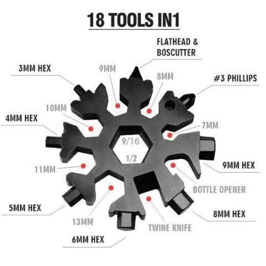 18-in-1-stainless-steel-snowflake-wrench-multipurpose-wrench‏