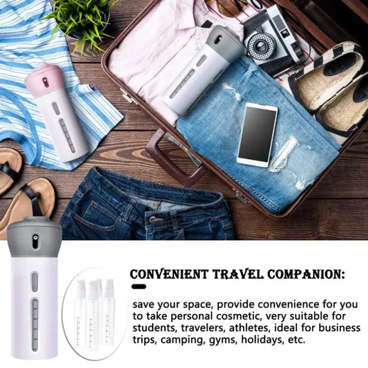 4 Lotion Bottles In 1 Refillable Travel Dispenser Bottle Liquid Lotion Cream Sun Block Sanitizor Shampoo Toiletries Container Travel Bottle Portable 4 Bottle Sets In 1 Pump Leakproof Cosmetic Travel Bottle Set