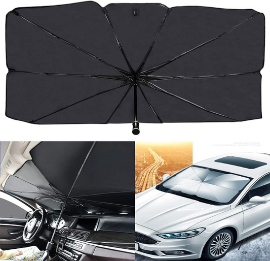 Foldable Car Windshield Umbrellas, Car Windshield Sun Shade Umbrella For Front Windows, Suitable For Windshields Of Various Car Models (large)