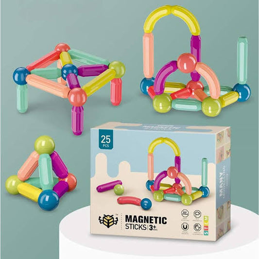 Magnetic Intelligent Magnetic Construction Set For Brain Development 21 100g De Horg ( 25 Pcs ) Ages 3+