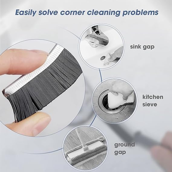 (pack Of 2 ) Multi Function Gap Cleaning Brush /cleaning Brush Hard Bristle Crevice Cleaning Brush Multifunctional Gap Cleaning Brush For Bathroom, Faucets, Kitchen Sink, Tiles, Window Groove