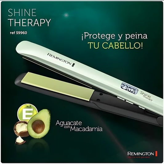 Remington Hair Straightener Shine Therapy Hair Straightener Flat Iron Floating Ceramic Lcd Straightening Irons