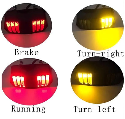 Universal Motorbike Back Light With Indicator Drl Audi Style