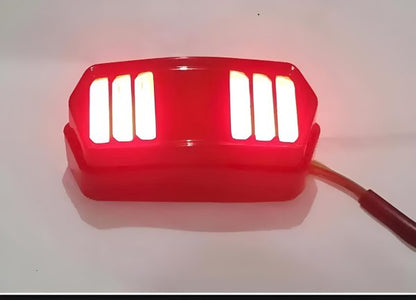 Universal Motorbike Back Light With Indicator Drl Audi Style