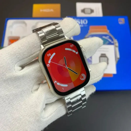 Ws10 Ultra 2 – 10 In 1 Set Smartwatch With Tws Earphone Wireless & 7 Watch Straps (random Colors & Designs)